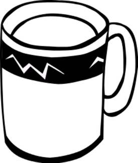 coffee bw mug