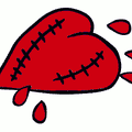 valentine wounded heart